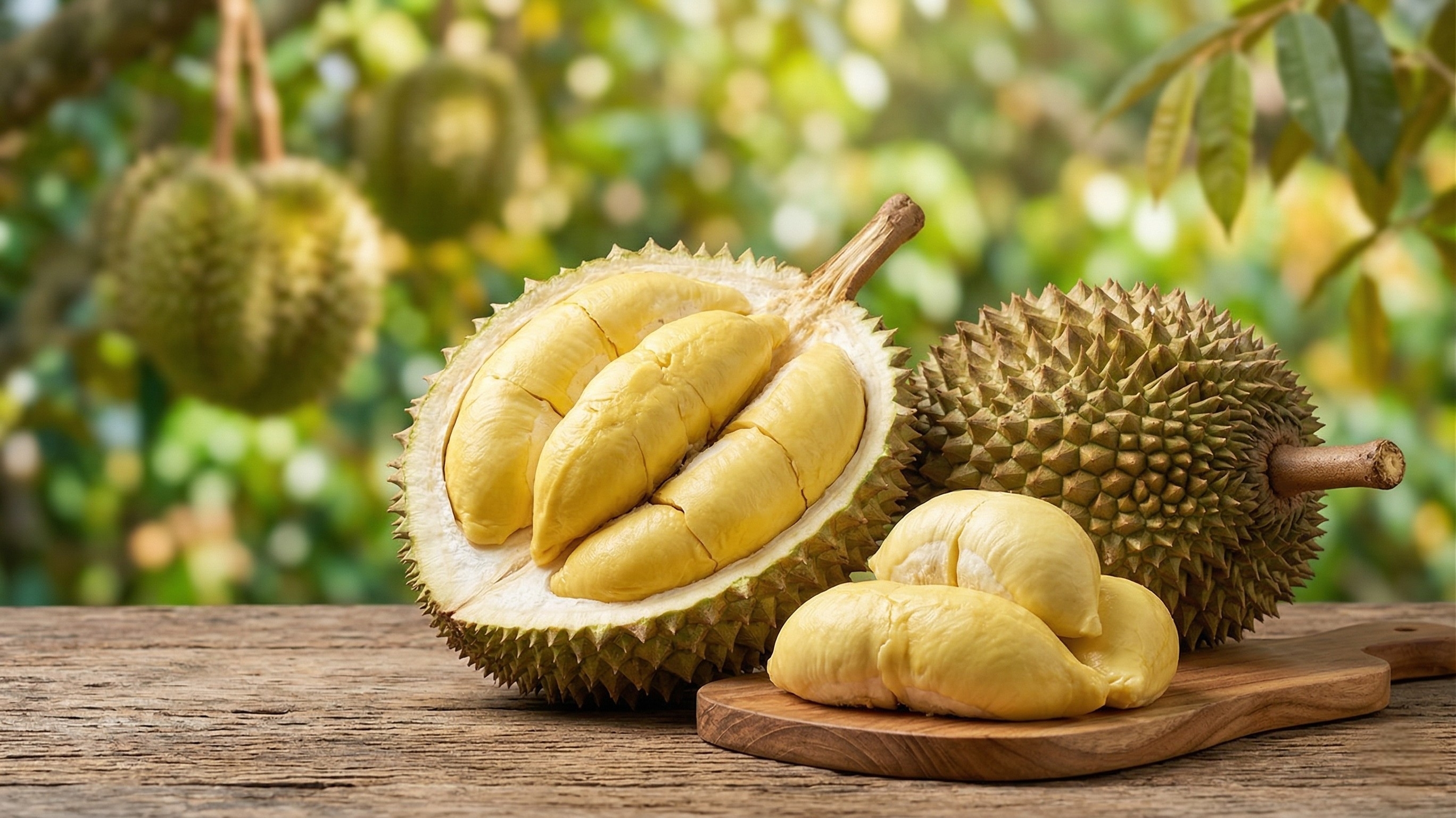 Fresh premium durian selection - Musang King, D24 and Black Thorn durian delivery in KL and Selangor Malaysia