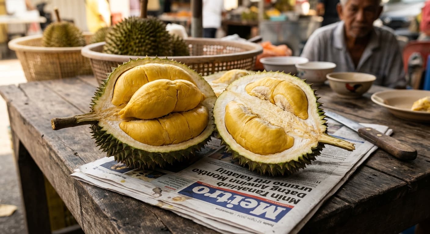 Musang King Durian D197 - Premium Malaysian durian with thick golden creamy flesh from Raub Pahang