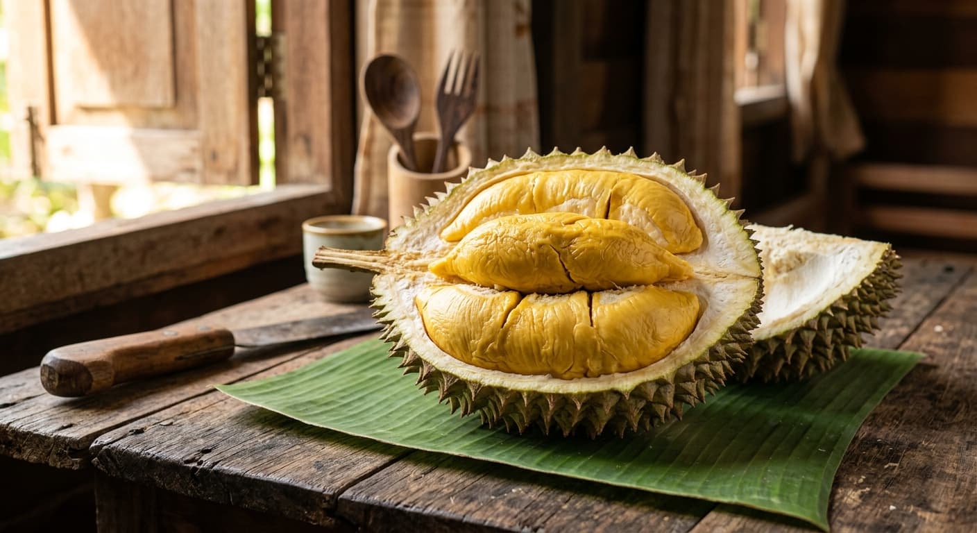 Tekka Durian D160 Musang Queen - Traditional Malaysian durian with thick robust flesh from Banting Selangor